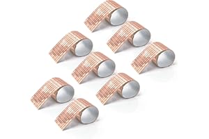 LONGKING 3776 Pieces Self-Adhesive Mirror Tiles, Square Mirror Stickers Mosaic Tiles, Glass DIY Craft Decoration, Disco Ball Tiles(Rose Gold)