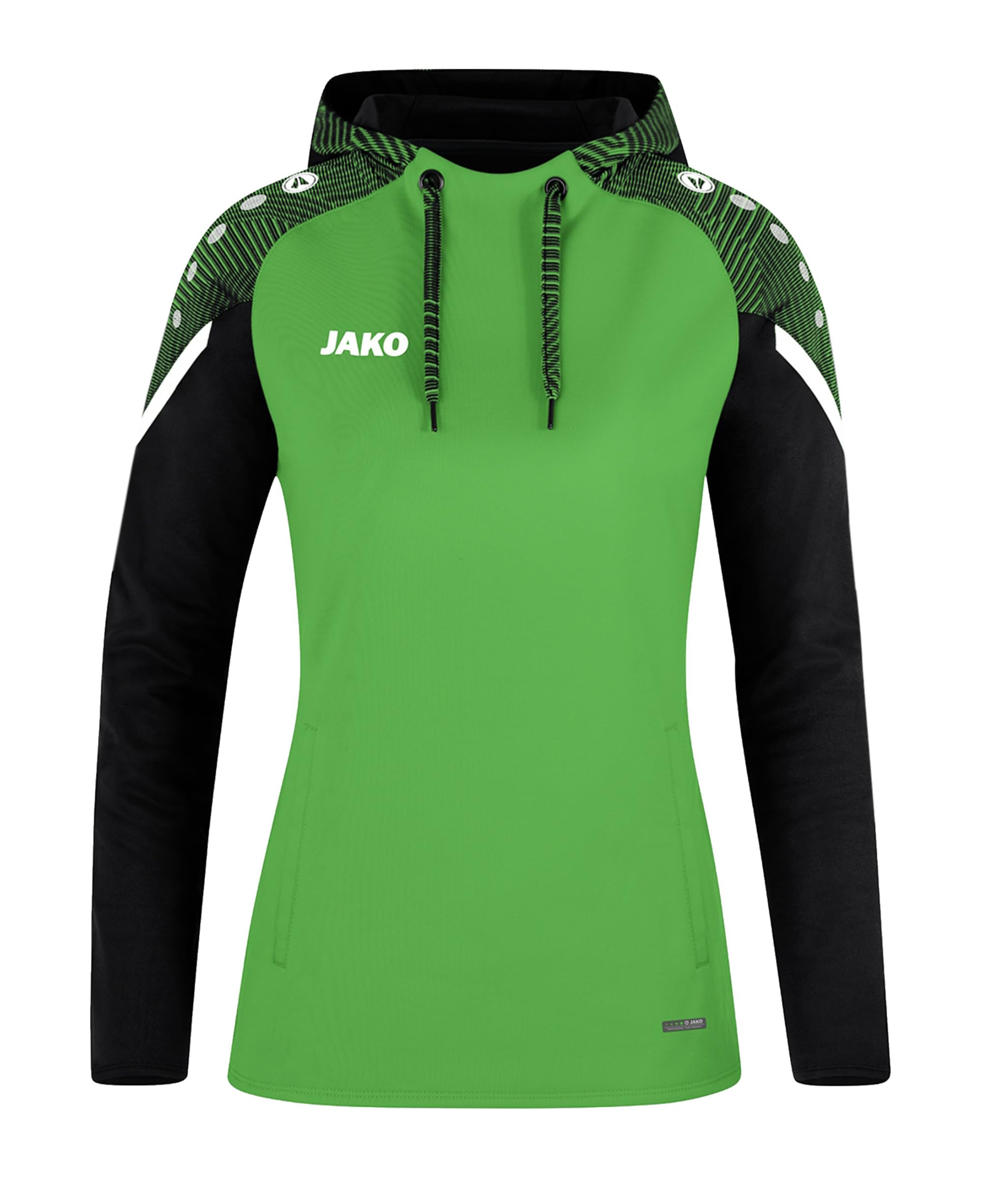 JAKO Women's Performance Hooded Sweatshirt, softgreen/Black, 36 (EU)