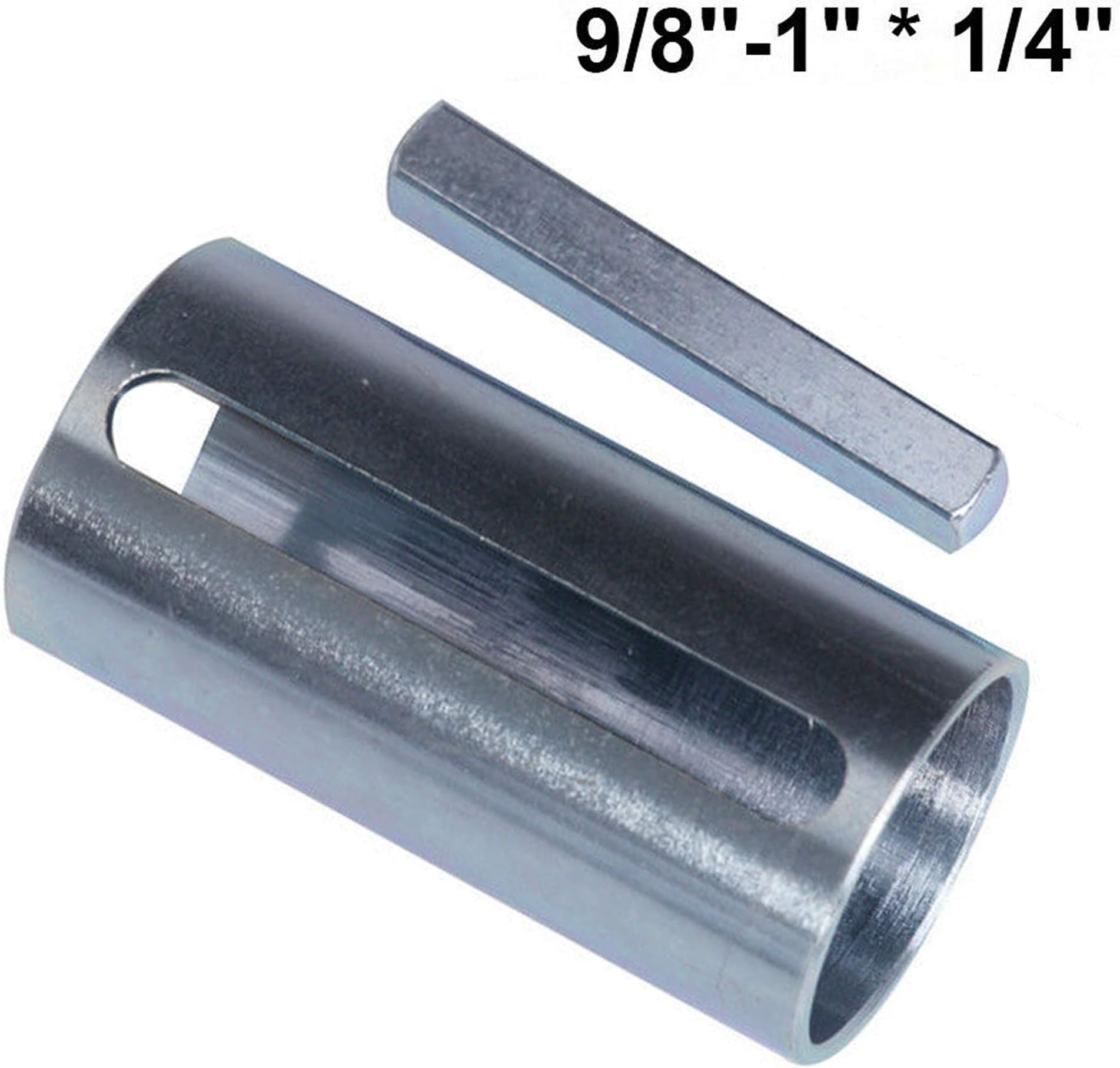 COLIBYOU 1" to 1 1/ 8 inch 1/4" Key Gas Engine pulley Crank Shaft Sleeve adapter