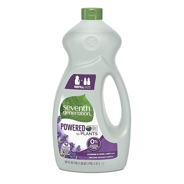 SEVENTH GENERATION LAVENDER FLORAL & MINT DISH LIQUID, 50 FZ