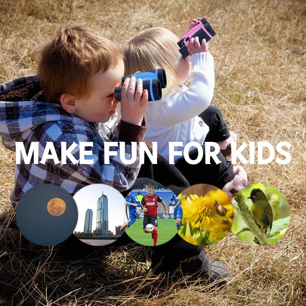 Vanstarry Kids Binoculars, 5X30 Optical Lens - Compact High Resolution Kids Binoculars for Kids Camping, Hiking, Bird Watching and Outdoor Exploring - Including Compass : Camera & Photo