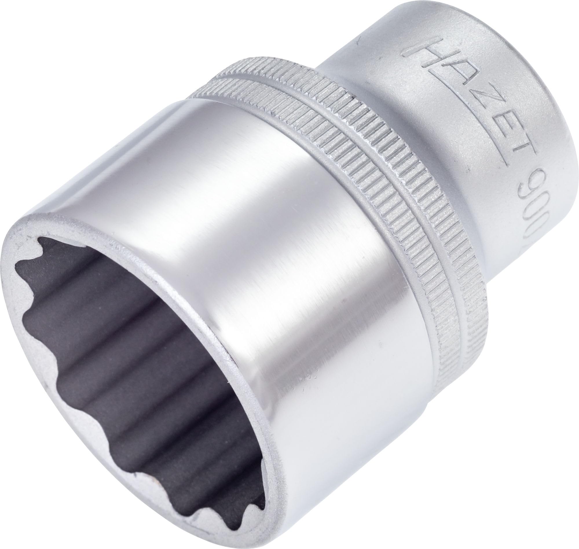 HAZET 900Z-30 50 mm 12-Point Traction Profile Socket - Chrome-Plated/Polished