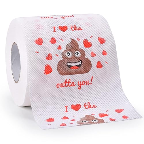 Valentines Day Gifts for Him/Her, Romantic Novelty Gifts Toilet Paper, Funny Gag Gifts for Adults Men Women Boyfriend Girlfriend, Valentines Day Decor for Party Supplies Christmas Stocking Stuffers
