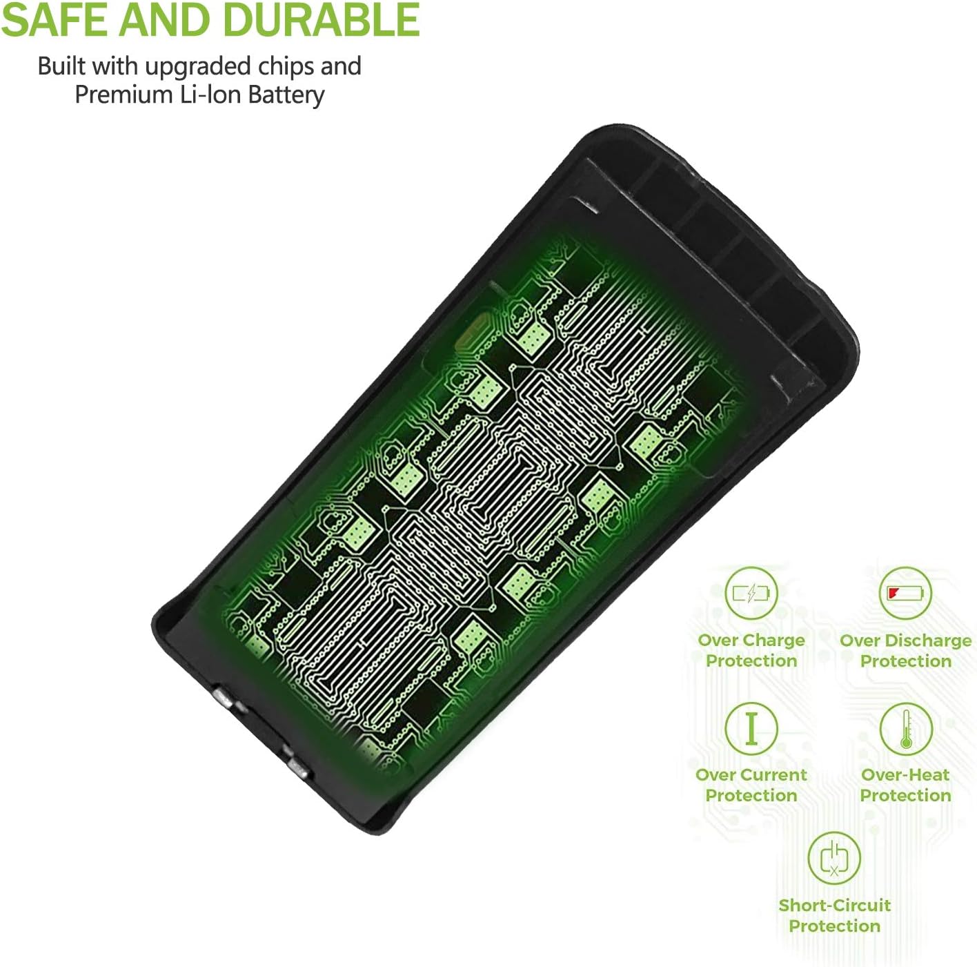 PMNN4080 Walkie Talkie Battery Replacement for Motorola CP185 EP350 TK3160 TK2168 TK3168 TK2170 TK3170 TK2173 TK3173 TK2360 TK3360 NX220 NX320 Portable Radio: Home Audio & Theater