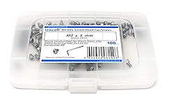 iexcell 100 Pcs M3 x 5 Thread Pitch 0.5 mm