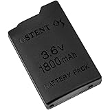 OSTENT High Capacity Quality Real 1800mAh 3.6V Lithium Ion Rechargeable Battery Pack Replacement for Sony PSP 1000 PSP-110 Co