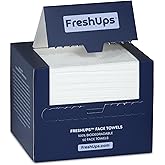 FreshUps™ Disposable Face Towels XL, Spa-Quality Face Towelette, Makeup Remover Dry Cloth Wipes, Ultra Soft, Biobased, Extra