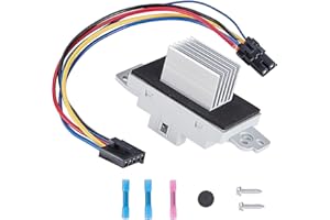 DAFGSEA HVAC Fan Blower Motor Resistor Kit with Harness 15-81773 Compatible with Chevrolet Chevy Silverado Tahoe Suburban Avalanche Trailblazer GMC Sierra Envoy Yukon XL Replaces 89018778, 89019351, RU-631