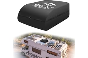 GECIC RV Camper Air Conditioner Cover Trailer AC Covers for RV Roof Unit, Compatible with RecPro, TOSOT, FOGATTI 16K, Coleman Mach RV Air Conditioner Winter Covers for Outside - RV A/C Cover for Roof