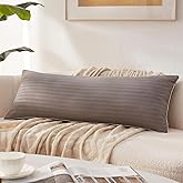 Richtry Memory Foam 14 x 36 Inch Throw Pillow Insert, Premium Lumbar Pillow Insert for Decorative Throw Pillow, Living Room, Couch and Sofa, 14 x 36 Inch, Gray