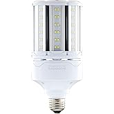 Satco S49392 Corncob LED HID Light Bulb, Medium Base, 36W, 35000 Hour Rating, 4968L, Natural Light