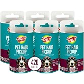 Scotch-Brite Pet Hair Extra Sticky Lint Roller,420 Sheets Total, 6 Pack | Designed for Removing Fur + Fluff on Couches, Clothes, Dog and Cat Beds, &amp; More