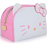 Sanrio Hello Kitty Makeup Bag for Women | Hello Kitty PU Leather Travel Toiletry Bag for Women | Make Up Travel Bag Cosmetic Bag Makeup Pouch