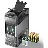 Ostation 2 Pro AA AAA Rechargeable Battery Charging Station w/ 24 Batteries | 12 AA Li-ion &amp; 12 AAA NiMH Batteries, Polarity-Free, 3 in 1 Charger Organizer Tester for Gamers, Cameras &amp; Smart Homes