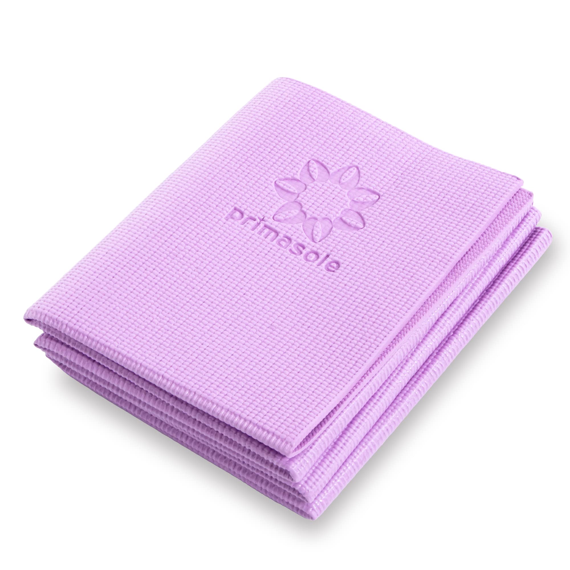 Photo 1 of Primasole Folding Travel Yoga Mat Foldable light weight Easy to carry to Workout Fitness Class Beach Park Travel Picnics 4mm thick Quartz Purple Color PSS91NH049A