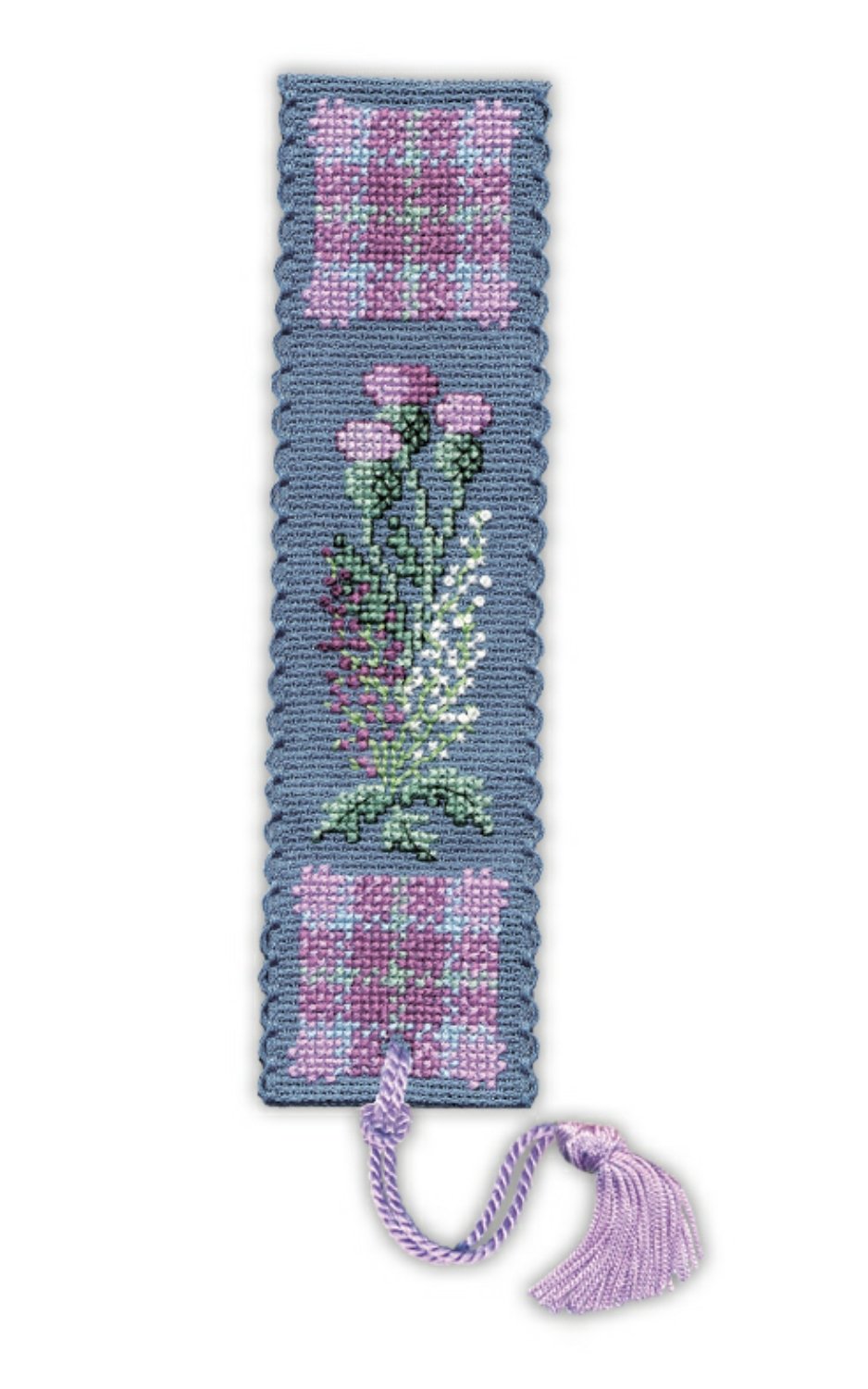 Textile Heritage Collection Cross Stitch Bookmark Kit - Flowers of Scotland