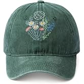 Green Dad Hat Men Women Embroidered Baseball Cap Low Profile Father's Day Snapback Hat Vintage Adjustable Washed Unisex