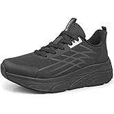 TDIDIS Black Non Slip Work Shoes for Women, Comfortable & Water Resistant Food Service Chef Thick Sneakers for Kitchen Restaurant Service - Zapatos Trabajo
