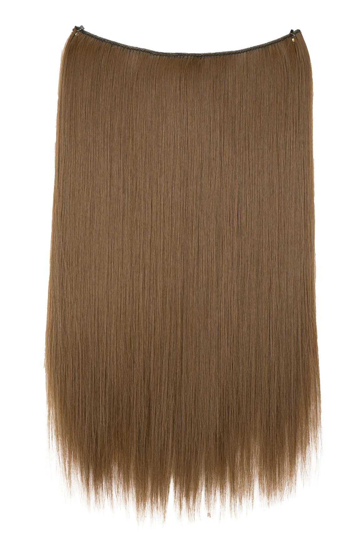 CAISHA 20" 1 Weft Extension With Elastic Band Hair Extensions Hairpiece Straight Light Brown E112