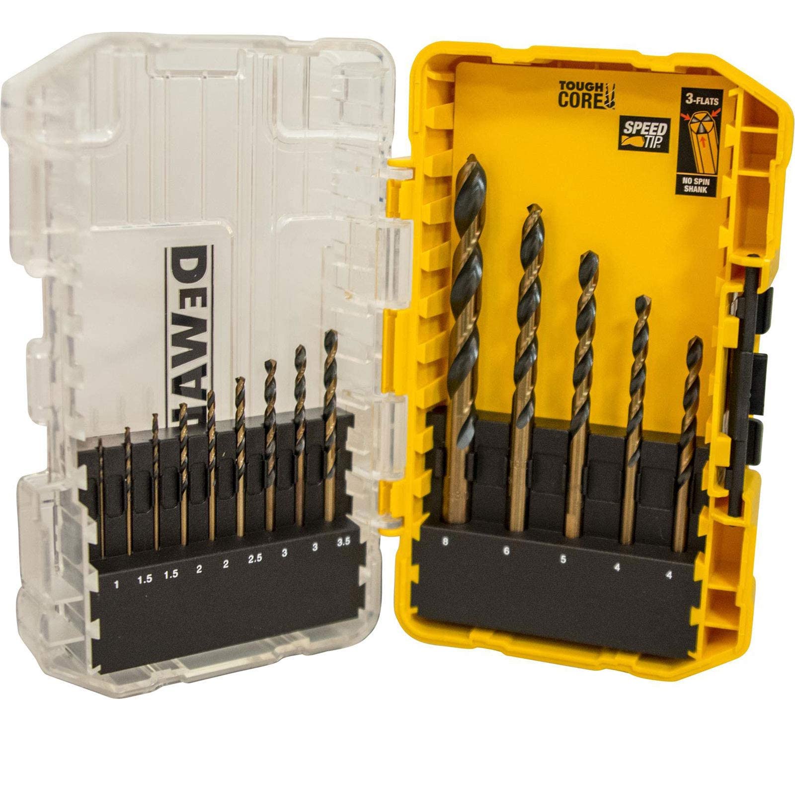 DEWALT 14PC BLACK AND GOLD HSS DRILL SET