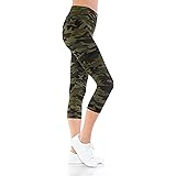 Leggings Depot High Waisted Yoga Capri Leggings -Soft & Slim - 42+ Colors & 1000+ Prints