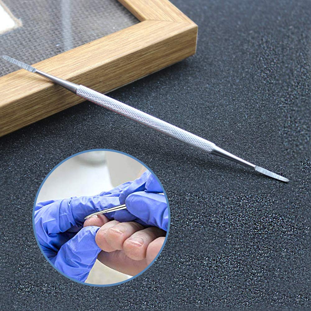 Ingrown Toenail Tool, 3 Pack Stainless Steel Ingrown Toenail File Kit Double Sided Pedicure Nail File Lifter Spoon Nail Pusher Cleaner Pedicure Tools: Beauty