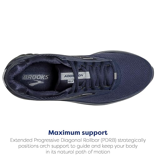 Brooks Men's Addiction Walker Suede Walking Shoe Peacoat/Shade