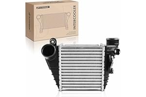 A-Premium Turbo Intercooler Compatible with Volkswagen Jetta 1999-2003, Golf 2000-2003, 1.8L 1.9L Turbocharged