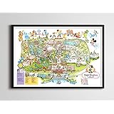 Vintage 1979 DISNEY WORLD Park Map Poster! (24 x 36 or Smaller!) - TomorrowLand - DisneyLand - Magic Kingdom - Mickey Mouse -