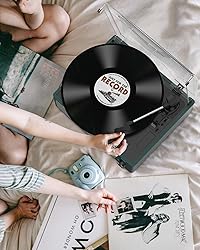 WOCKODER Record Players Turntable for Vinyl with