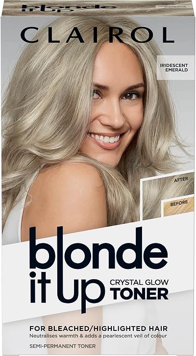 Clairol Blonde It Up Crystal Glow Toner Kit Iridescent Emerald