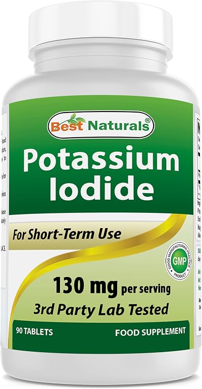 Best Naturals Potassium Iodide 130 mg 90 Tablets Dietary Supplement