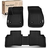 YHTAUTO Floor Mats Compatible with 2021-2025 Buick Envision, TPE Floor Liners All-Weather Protection Custom Fit, 1st & 2nd Row, Set of 3
