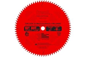 Freud LU79R010 Thin Kerf Ultimate Plywood and Melamine Saw Blade 10 Inch x 80t Hi-ATB 5/8 Inch Arbor Perma-Shield Coated, One