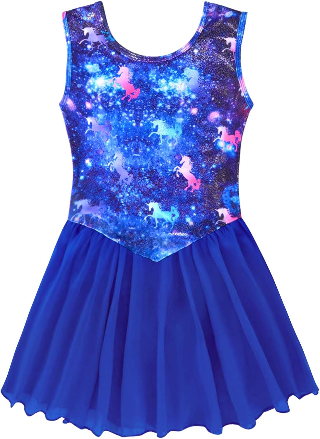 Skirted Dance Leotards for Girls Toddlers Gymnastics Ballet Chiffon