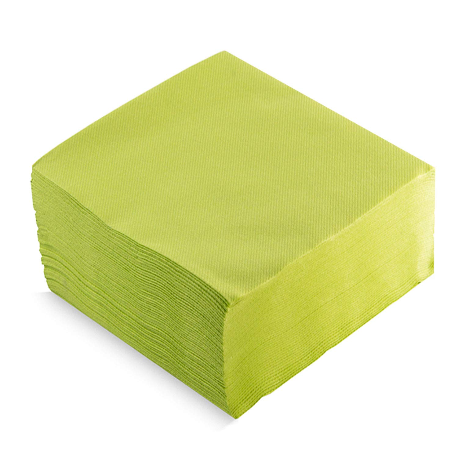 Saten ser41007371 Deluxe Soy Elegant, Napkin 40 x 40, Airlaid, 1/4 Fold, 50 Napkins, kiwi