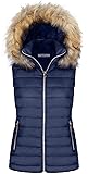 BodiLove Women's Zipper Cuffed Sleeve Neckline