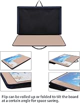 Becko US Jigsaw Puzzle Board 1000 Piece Portable Storage Case Non-Slip Khaki view 3