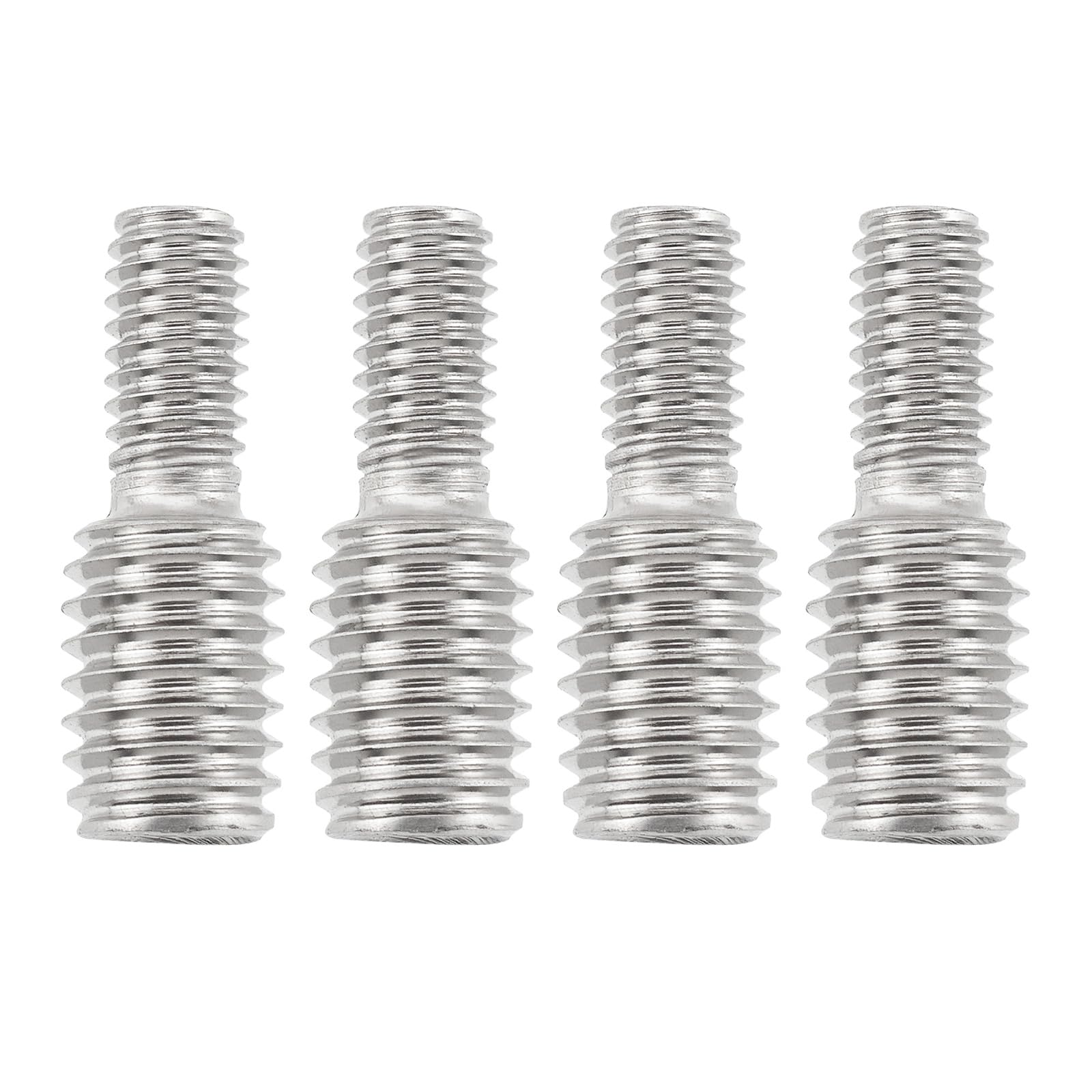 LT Easiyl 4pcs Reducing Bolts Thread Reducer Adapter 304 Stainless Steel Double Threaded Studs for Scooter Bicycle Toy Fan Keyboard (M4x8mm to M6x8mm)