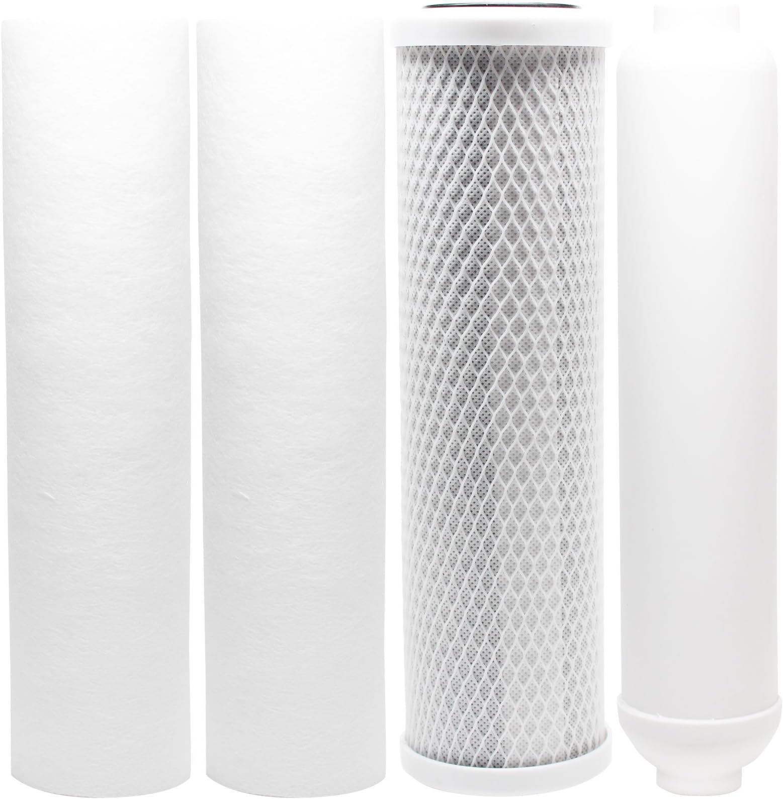 Replacement Filter Kit Compatible with PurePro RO103 RO System - Includes Carbon Block Filter, PP Sediment Filters & Inline Filter Cartridge - Denali Pure Brand