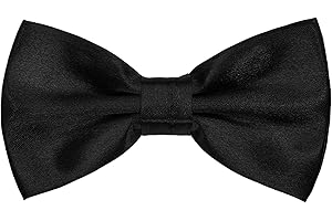 SYAYA Men's Bow Tie, Pre-Tied Silk Bowtie for Men & Boy Clip-On for Formal Business Tuxedo or Boys Office Uniform Suit U-MBT3