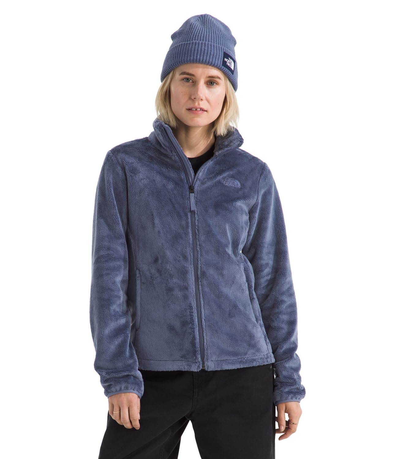 The North Face Women's Osito Full Zip Fleece Jacket (Standard & Plus Size) | Soft & Lightweight Fleece, Secure Zip Hand Pockets, Elastic Cuffs, Twilight Galaxy, Small Image