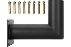 DGAVXA 90 Degree Wall Mount Bracket with 2 3/8inch L Shape Wall Mounted Tenon Adapter for Slip Fit Lights,Suitable for Outdoor LED Parking Lot Lights, Street Lamp Pillar Ceiling Light（1 Pcs ）