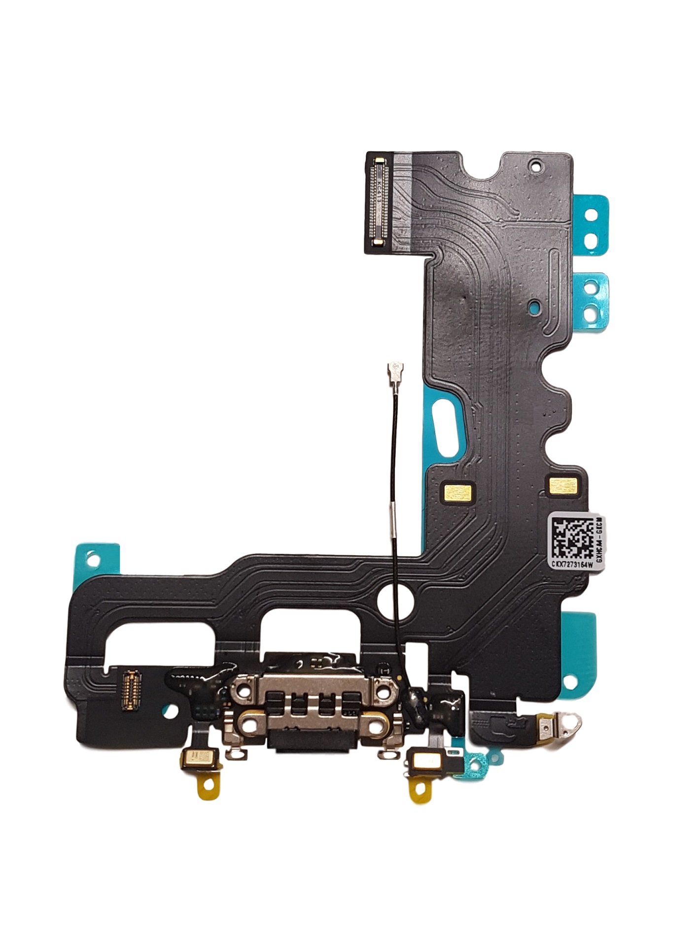DHLK® Charging Dock connector compatible with iPhone 7 - Charging Port Flex Cable, Dark Grey (A1660, A1778, A1779)