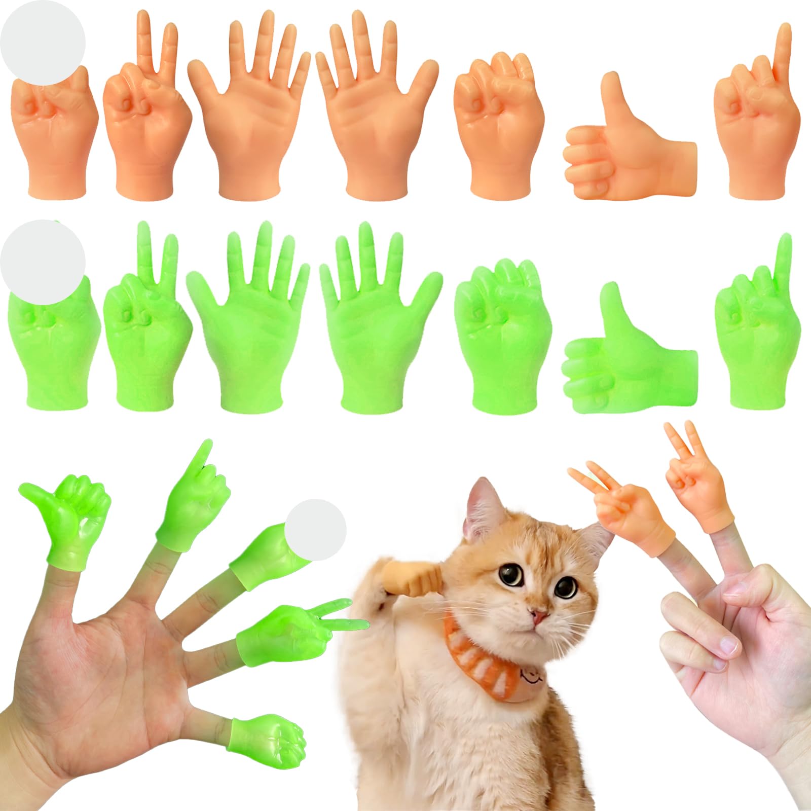 JSTHHTT Tiny Hands for Cats - Mini Hands That Your Feline Friend Will Love - Small Hands for Endless Fun - Cat Hands Little Hands Mini Hands For Cats