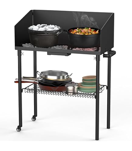 Amazon.com: Lodge Camp Cooking Table : Sports & Outdoors