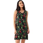 GYS Womens Bamboo-Derived Viscose Nightgowns Soft Sleeveless V Neck Nightdress Lightweight Sleep Shirt S-4XP