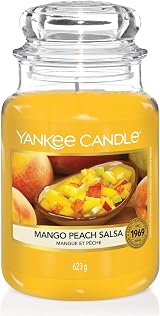 Yankee Candle Mango Peach Salsa Large Jar Scented Candle 150 Hour Burn