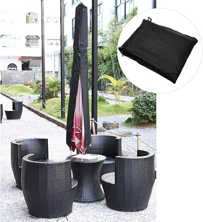 Oyria Uv Resistant 210d Patio Umbrella Cover Outdoor Umbrellas Zipper Cover Garden Umbrella Cover Parasol Waterproof Umbrellas Cover Amazon Co Uk Kitchen Home