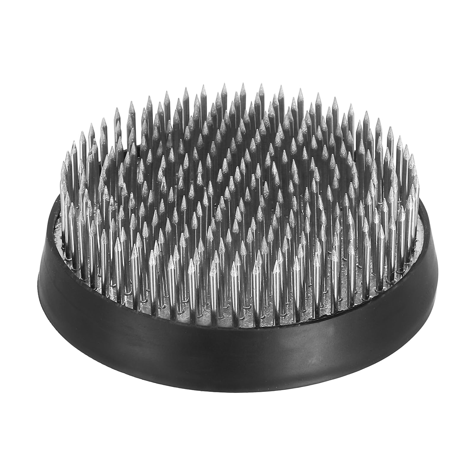 PATIKIL 2.8" Flower Frogs Ikebana Kenzan, Flower Arranger Tool Stainless Floral Frog Pin Holder for Vase Flower Arrangement, Silver Tone